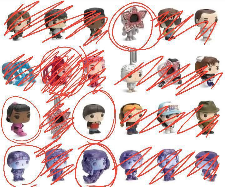 игрушки с киндеров "Strange Things"