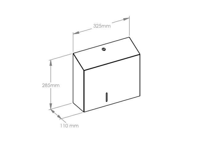 Pojemnik na papier toaletowy Merida Stella Duo stal szlachetna uzywany