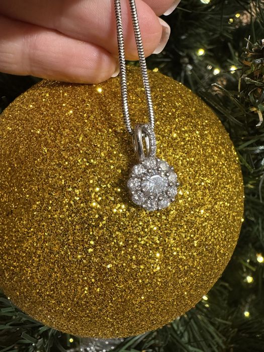 Срібна підвіска родована