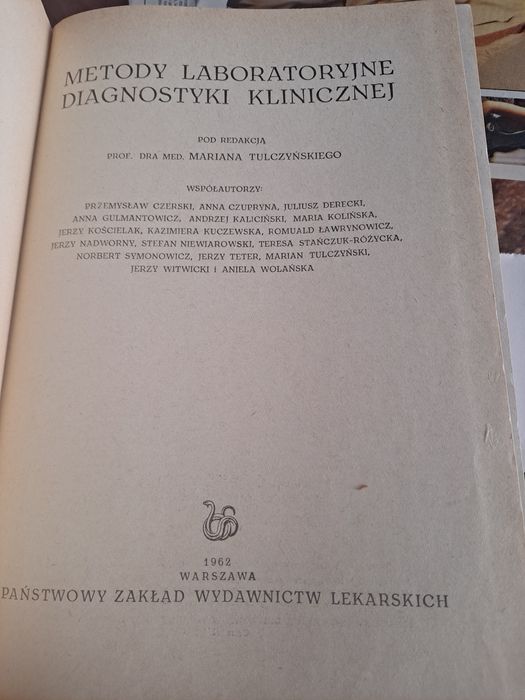 Metody laboratoryjne diagnostyki klinicznej"  Marian Tulczyński