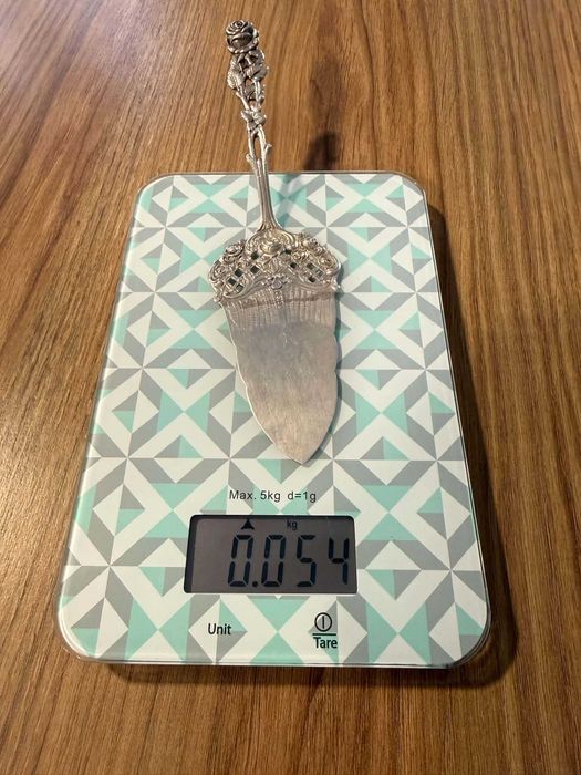 Unikatowa Srebrna Łopatka do Ciasta Srebro 800