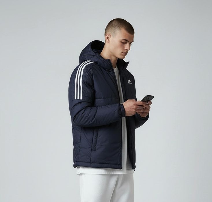 Чоловіча куртка Adidas Essentials Insulated Hooded Jacket(Оригінал) М.