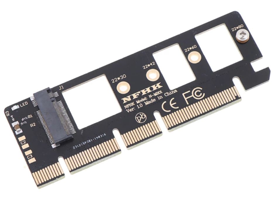 Переходник адаптер PCI-E to M.2 SSD NVMe