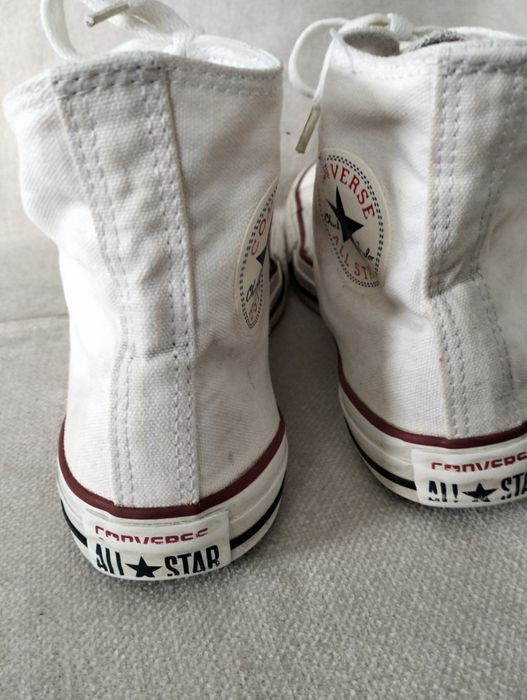 Białe Converse r. 38 24.5cm długie