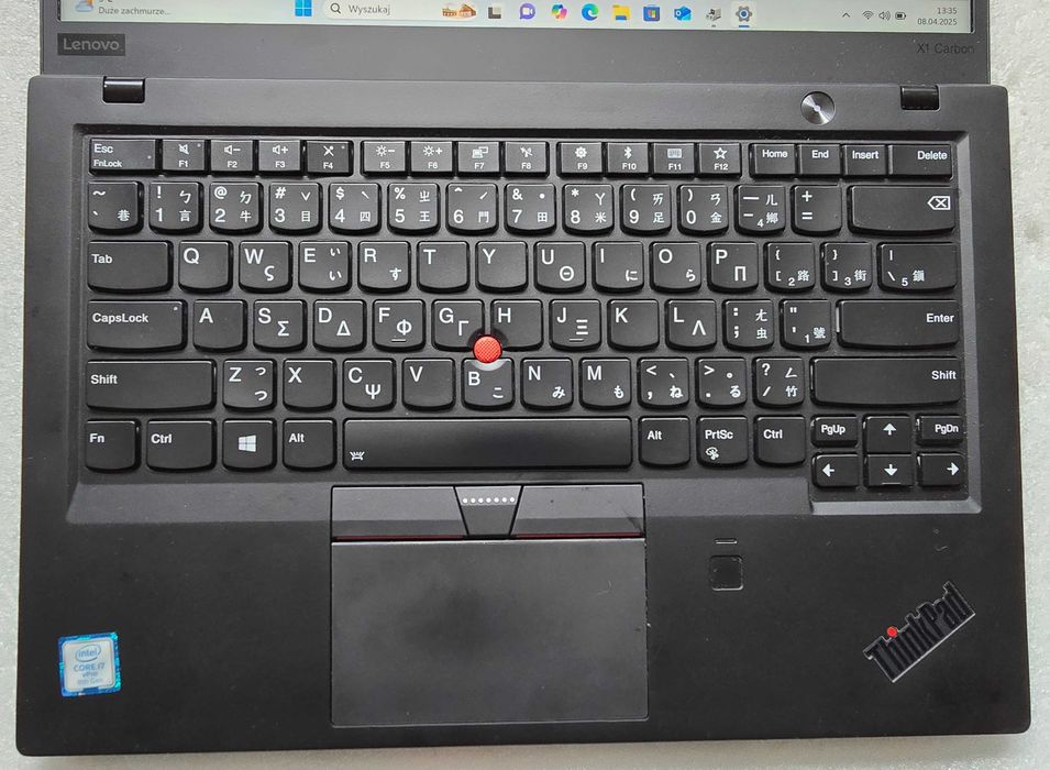Lenovo X1 Carbon G6 Intel i7-8650U 16GB 128GB FHD WIN 11 Gen 6th