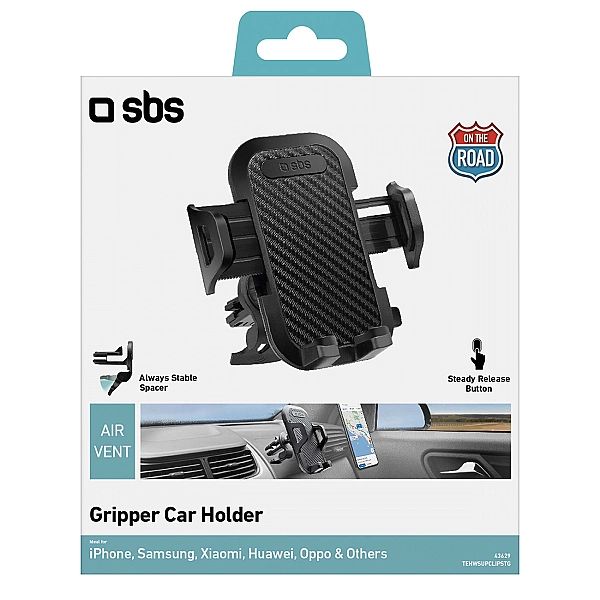 Uchwyt na smartfona SBS TEHWSUPCLIPSTG na kratkę nawiewu, ze wzmocnion