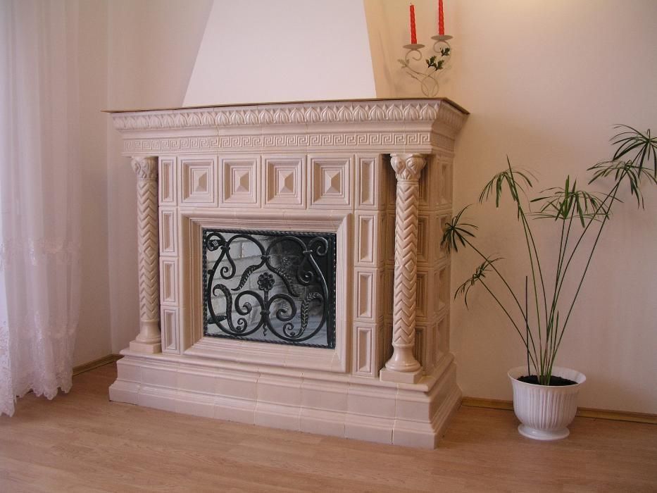 Кахель кафель піч печі камін  кам‘янка-бузька камянка пєц львів