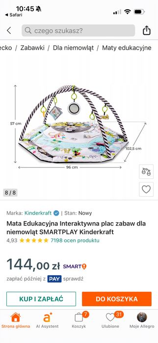 Mata edukacyjna dla niemowlat nowa