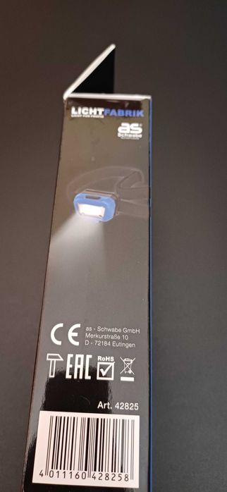 Lanterna de Cabeça c/ Sensor HD200 As Schwabe 42825 (NOVA)