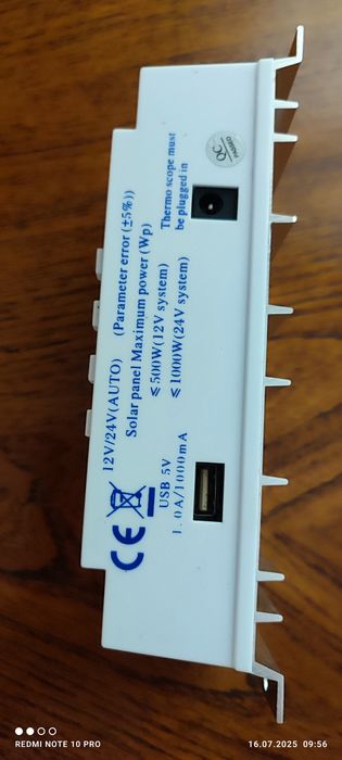 Контроллер заряда 40А для солнечных панелей