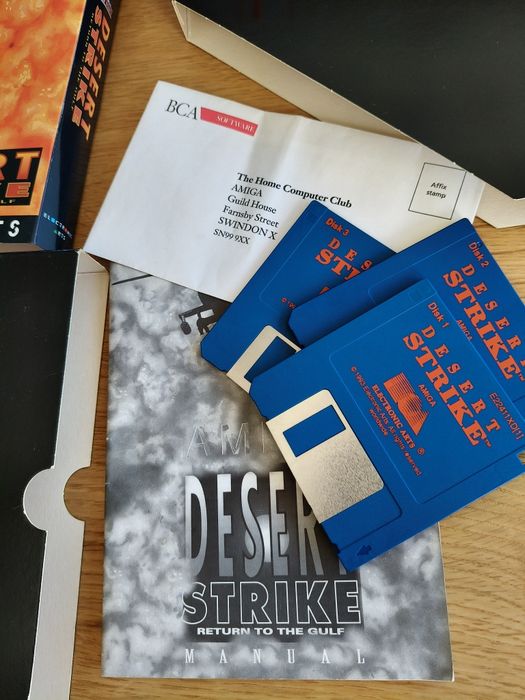 Gra DESERT STRIKE Amiga kultowa kompletna idealna testowana!
