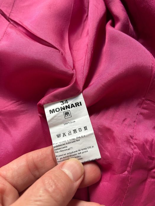 Garsonka lniana Monnari Marynarka i spódnica Fuksja rozm 34