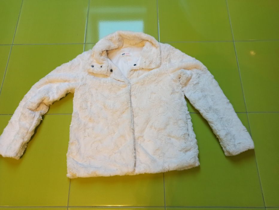 Piękne futerko, komunijne, niedzielne, wiosenne, marka H&M, roz. 152