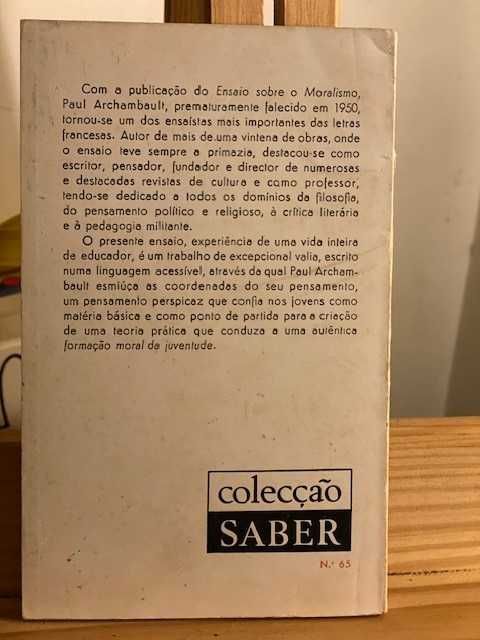 Paul Archambault – A formação moral da juventude