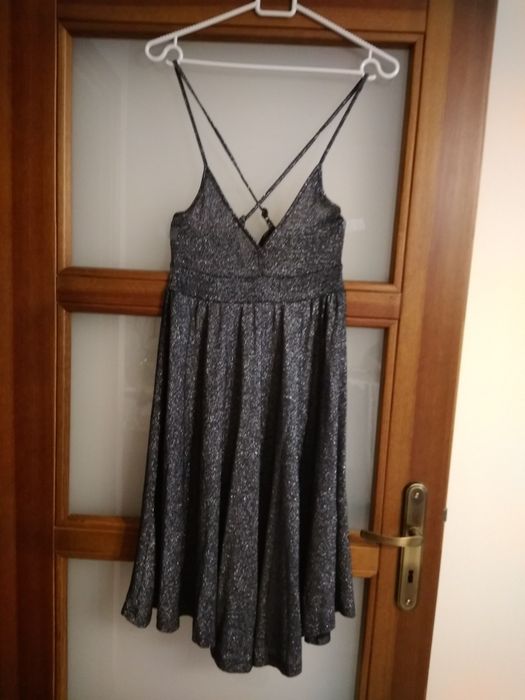 Sukienka srebrna dla dziewczynki 146-158