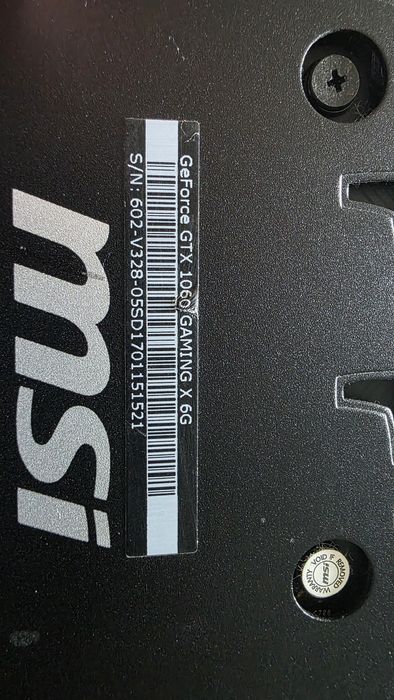 MSI GTX 1060 Gaming X 6GB