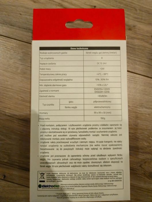 Czujnik czadu i gazu