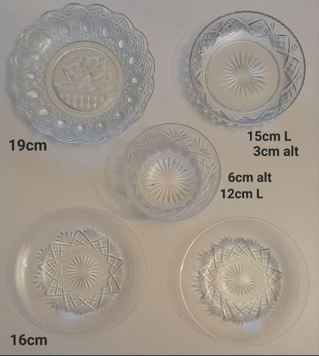 Pratos variados vidro