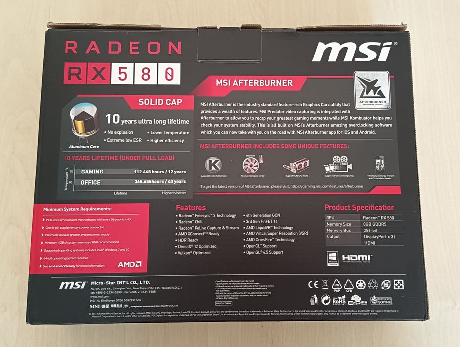 Відеокарта rx 580 VRAM 8 Gb. Без недоліків