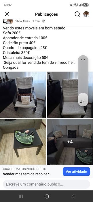 Venda de móveis  de sala