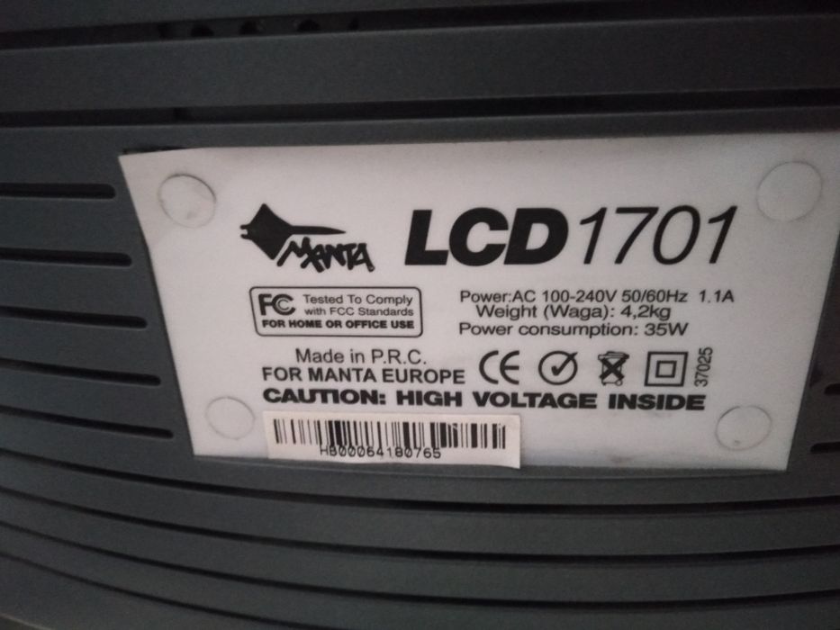 Monitor Manta LCD 1701