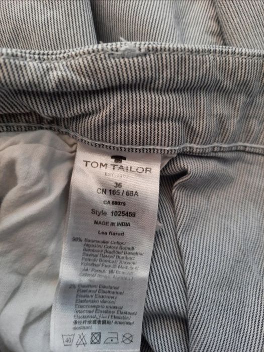 Fajne spodnie rybaczki Tom Taylor w idealnym stanie w kolorze szarym