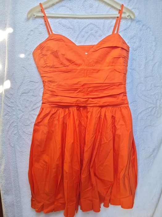Vestido branco padrão flores Victorio&Lucchino TM L  VT 145