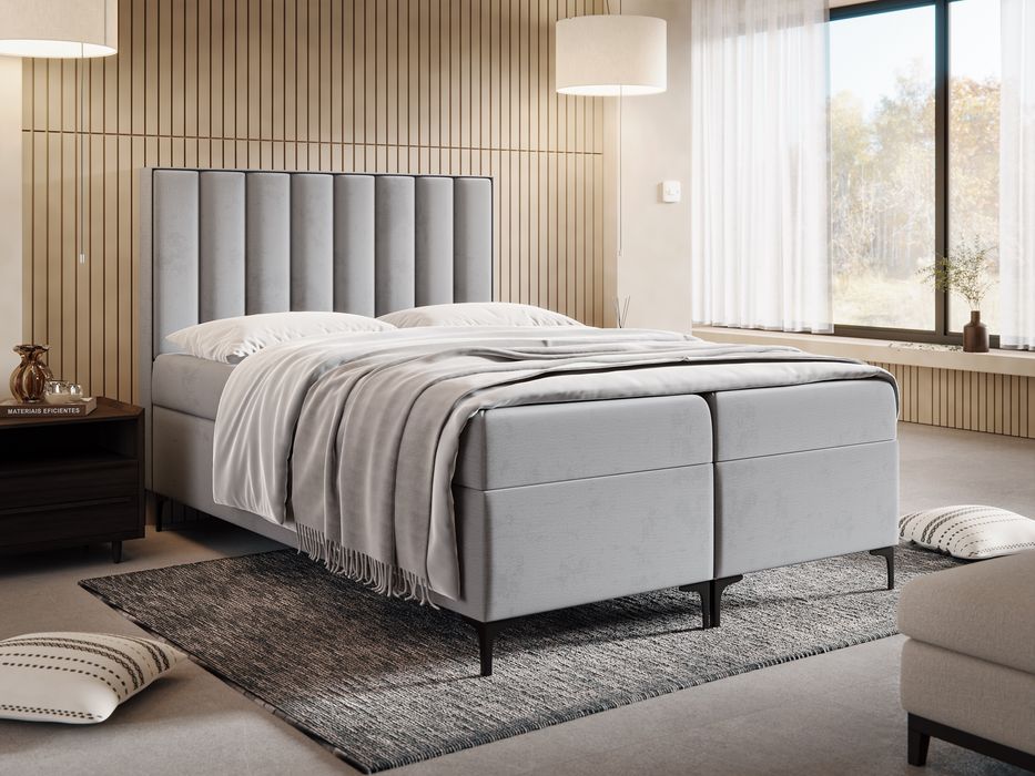 Łóżko Kontynentalne Stella 140x200 Producent materac pojemnik