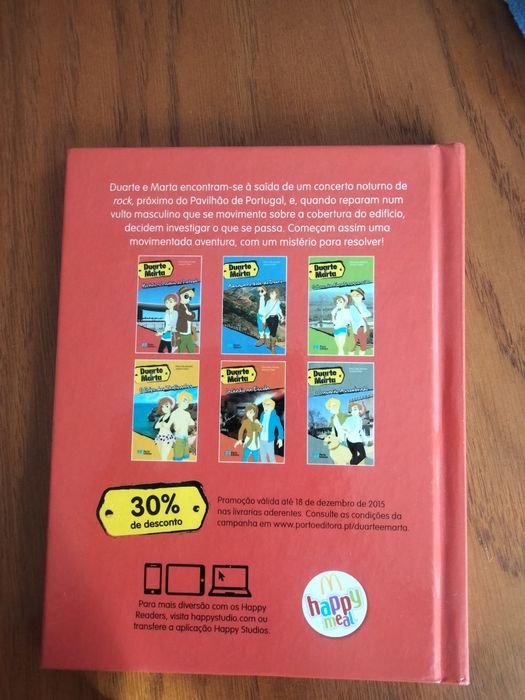 Livro " Mistério no pavilhão de Portugal"