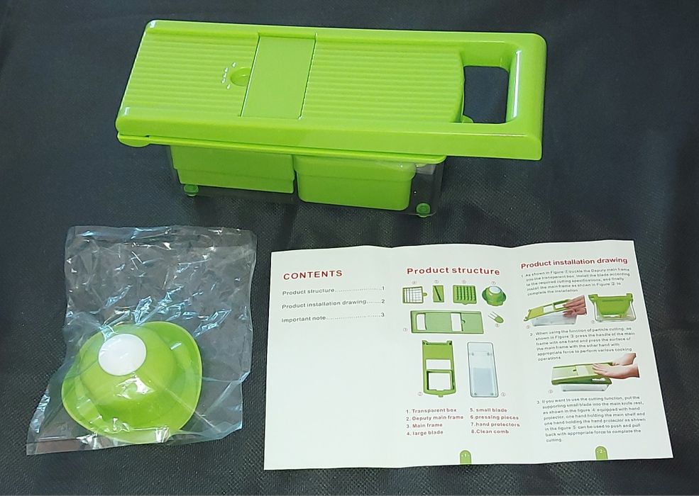 Cortador multifuncional  com todos os acessórios