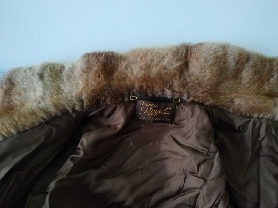 Futro, kurtka futrzana skóra naturalna L/XL