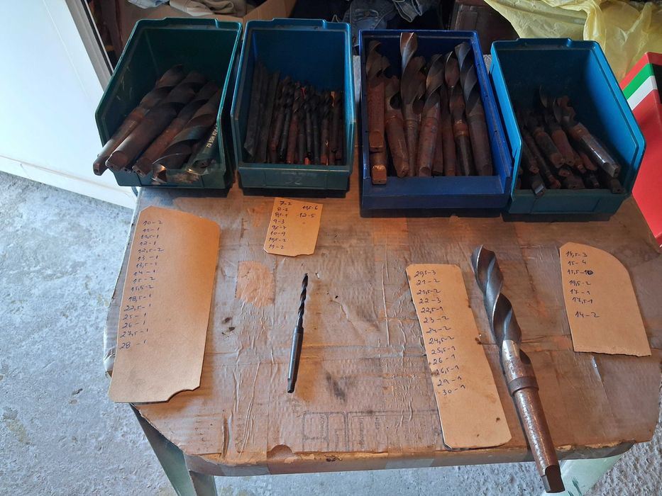 brocas cónicas e limas para serralharia