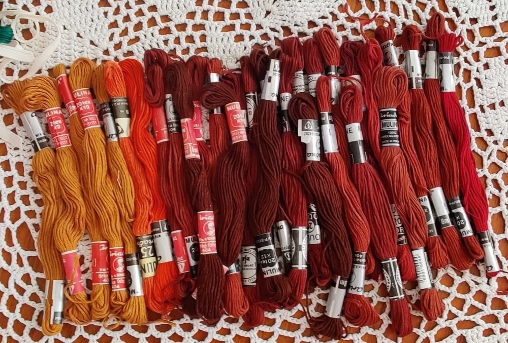 Nici do haftowania brązowe