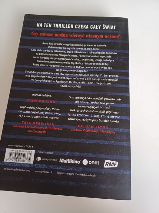 Kobieta w oknie -A.J.Finn