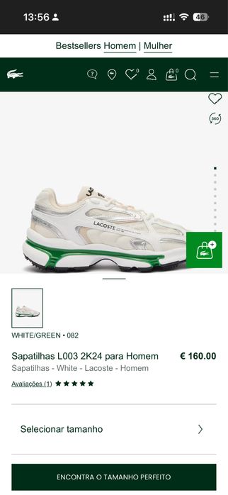 Sapatilhas Lacoste Originais - Excelente Estado - tamanho 43