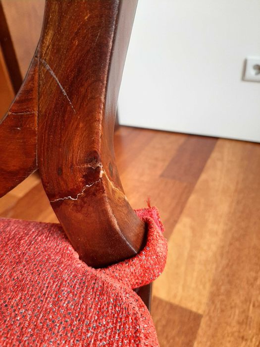 Cadeiras estilo inglês em pau santo