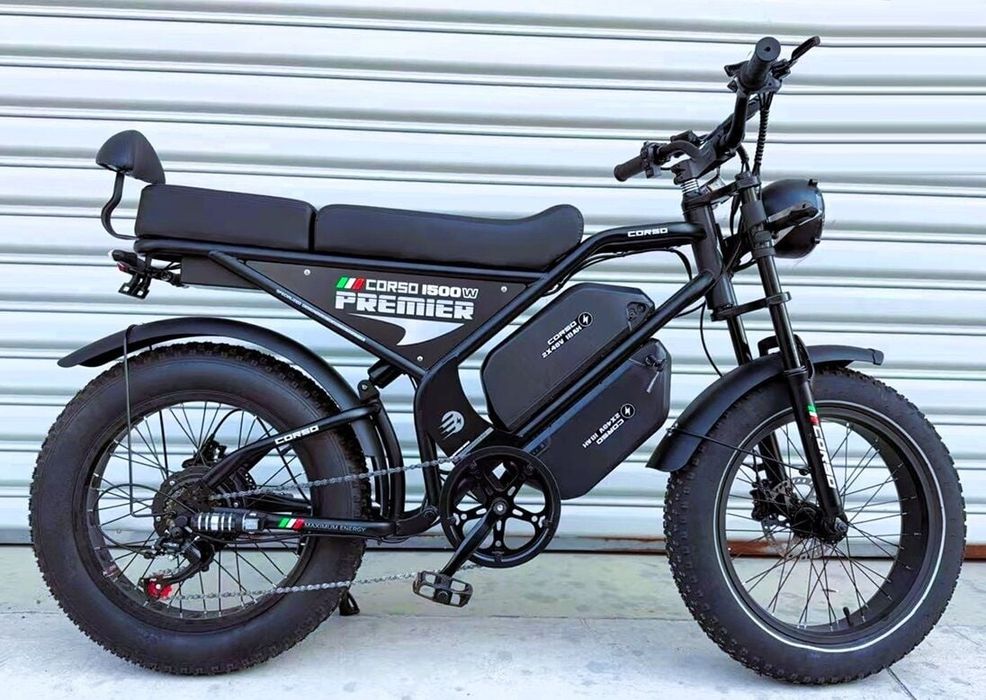 Безкоштовна доставка !Електрофетбайк Corso Premier 2акб 1500w  2*48*18