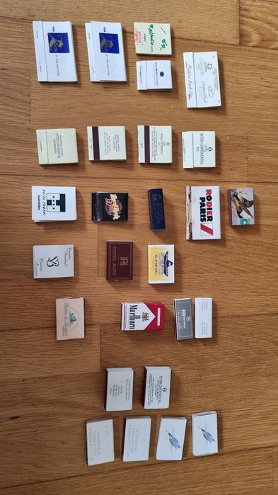 Coleção de caixas de fósforos