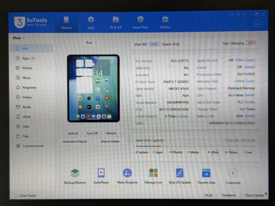 iPad 9. gen. (A2602) - 64GB - Space Gray - faktura VAT 23%