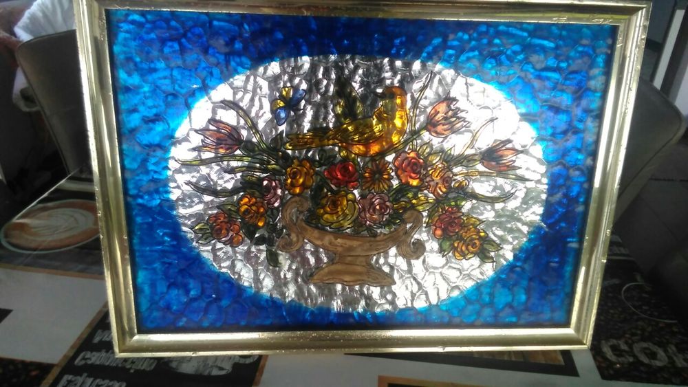 Quadro de parede em vitral