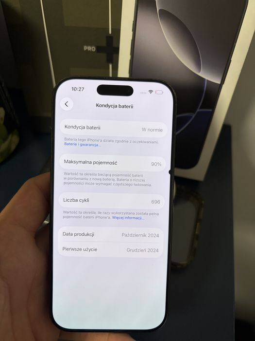 iPhone 16 pro 256gb 90% kondycji