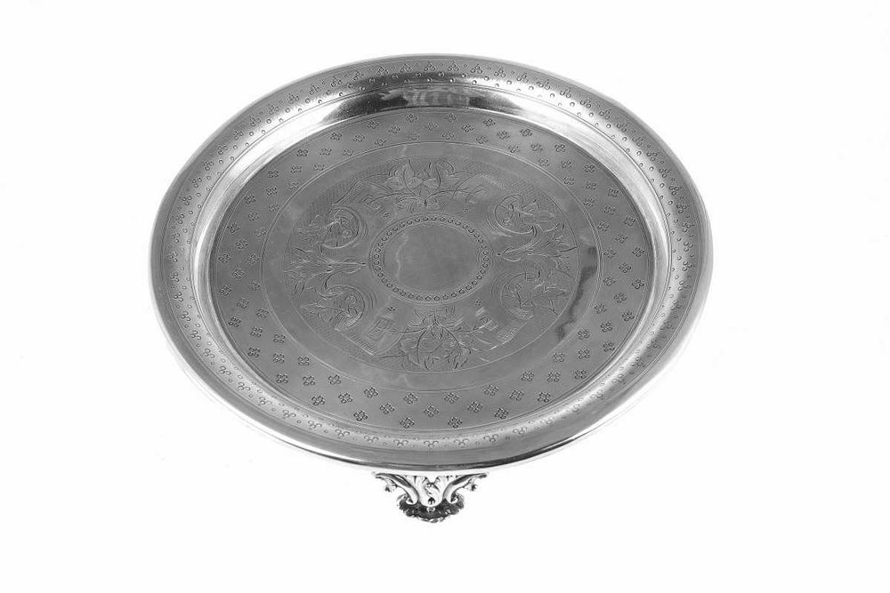 Salva Redonda em Prata Porto Coroa