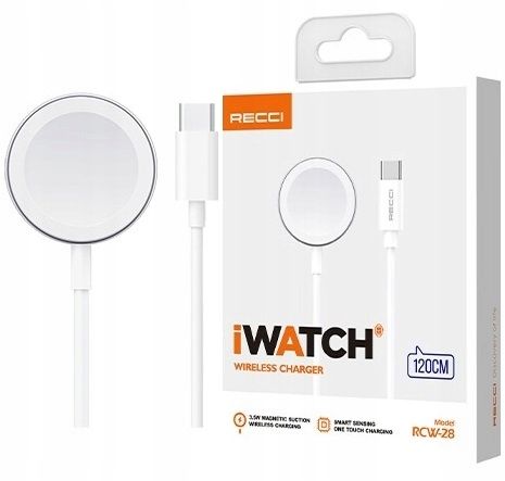 Ładowarka Kabel Usb-C Do Watch 9 8 7 6 5 4 Se Ultra 1 2 3,5W 120Cm