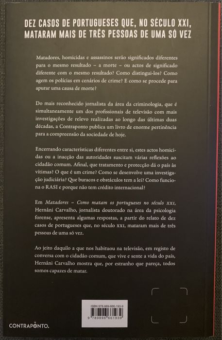 Matadores: como matam os portugueses no século XXI de Hernâni Carvalho