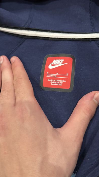 Кофта зипка зип худи nike tech fleece найк теч флис оригинал 137-147см