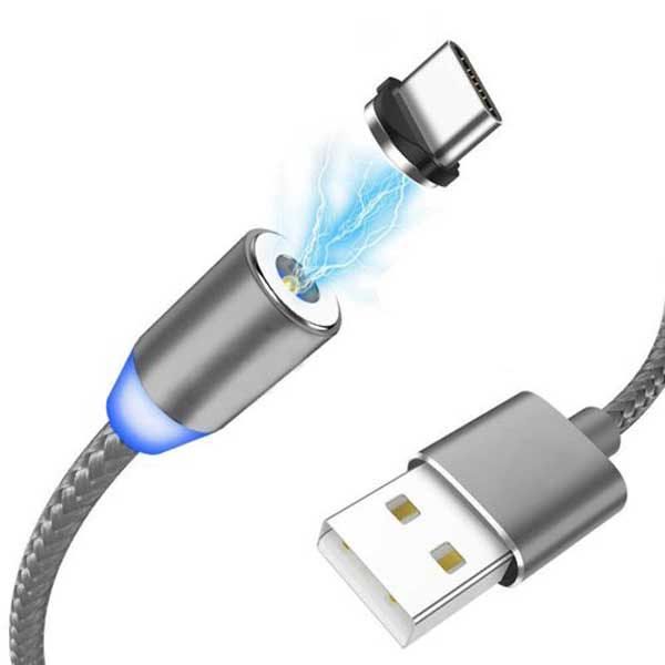 Магнитный кабель USB 3 в 1 (usb, micro-USB, type-c, Lighting)