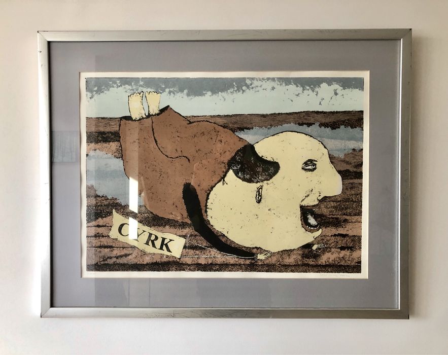 Plakat grafika Cyrk grafika artystyczna obraz cyrk
