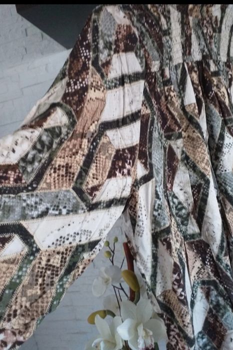 Sukienka plus size rozm 44 oversaize luźna rękaw szeroki