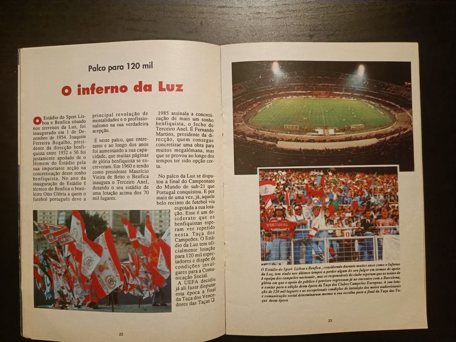 Revista guia dos campeões 1991 Benfica
