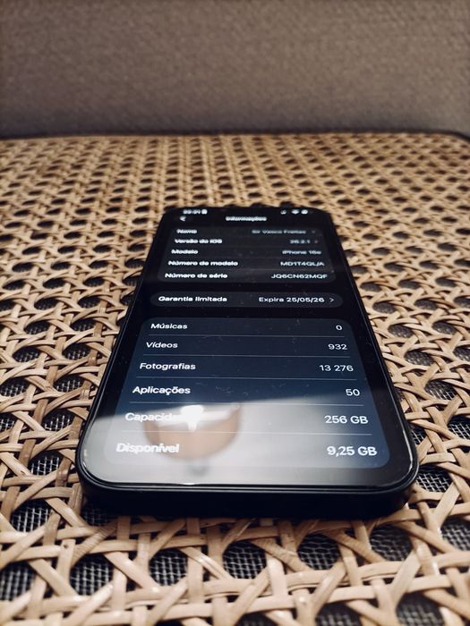 Iphone 16e 256GB fatura